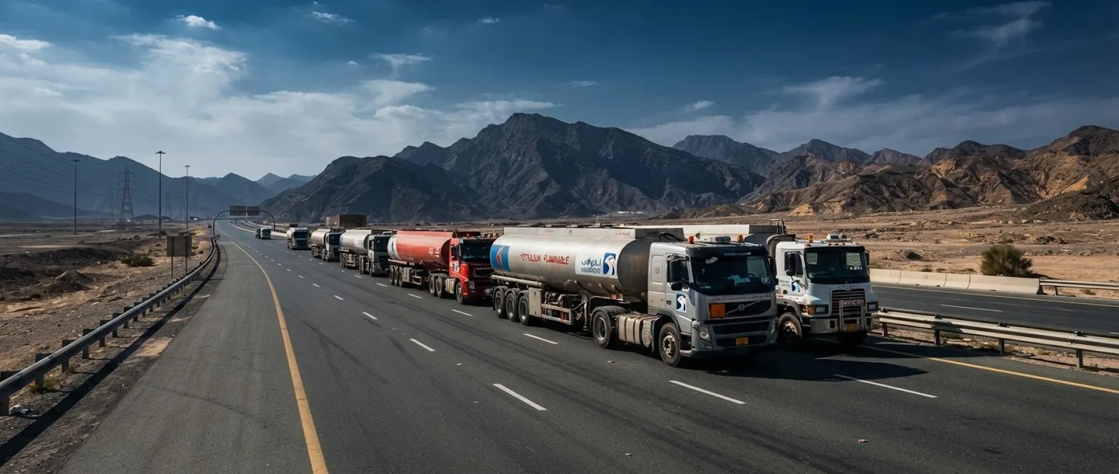 UAE commercial road tanker fuel logistics fleet